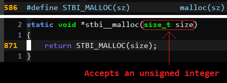 Examining source code for stbi_malloc()