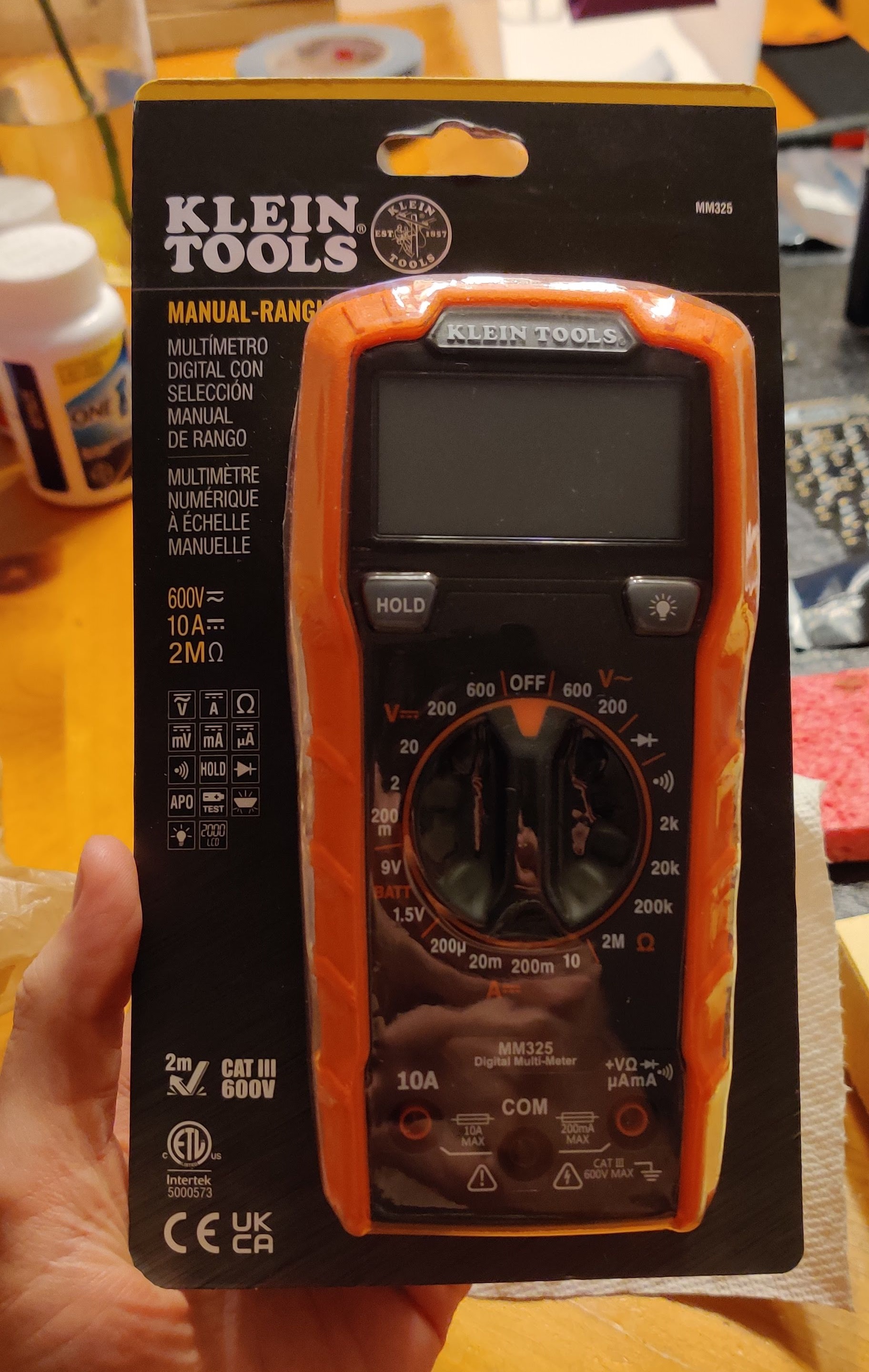 The Klein Tools multimeter I bought